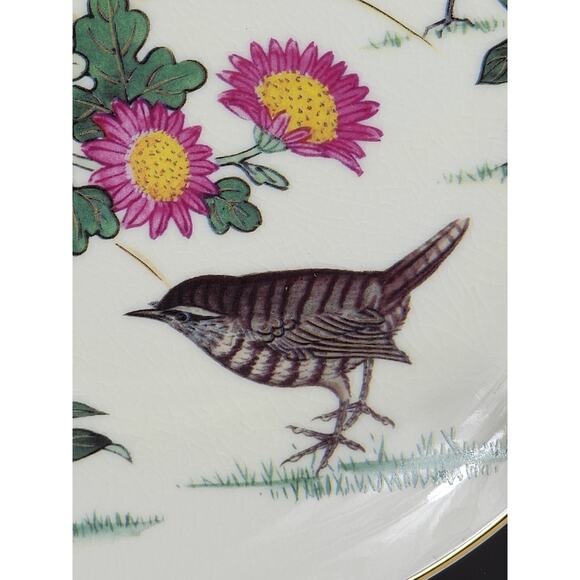 Satsuma Jenni Wren Harvest Morning Wild Chamomile Plate Wall Decor 7 1/2" Japan - Picture 3 of 14